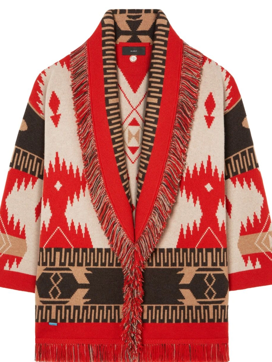 Affordable Women Icon jacquard cardigan cashmere Alanui 0714